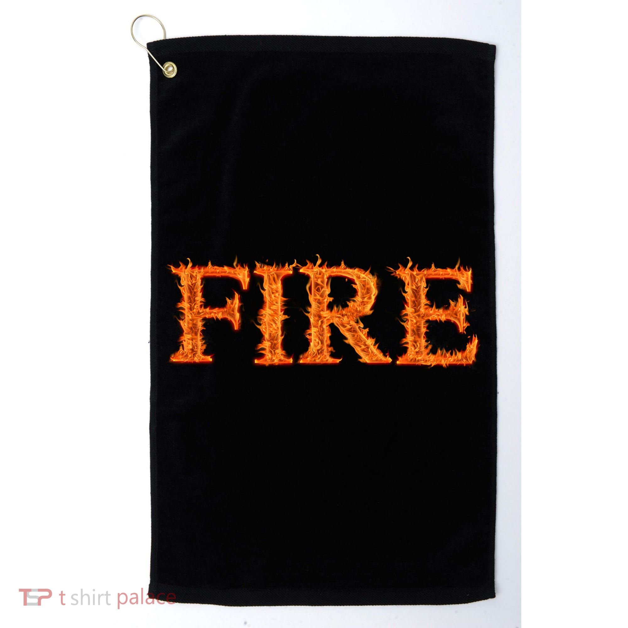 Fire Flame Golf Towel