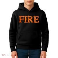 Fire Flame Kids Hoodie thumb 4