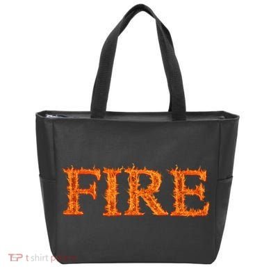 Fire Flame Tote Bag