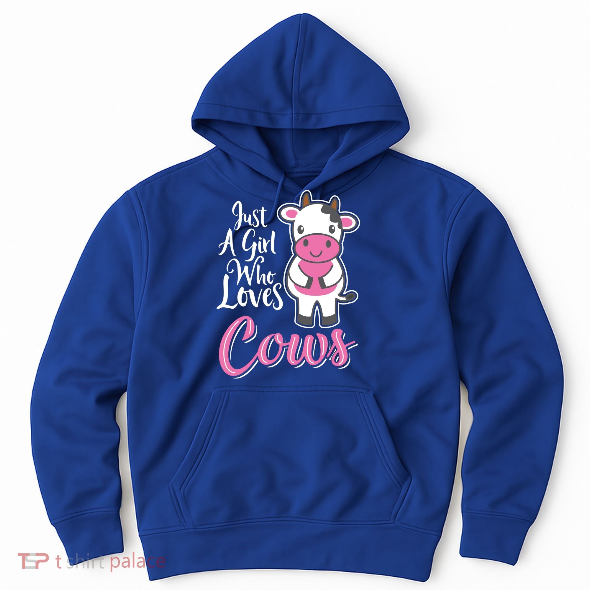 Funny Farming Farm Just A Girl Who Loves Cows Gift Hoodie