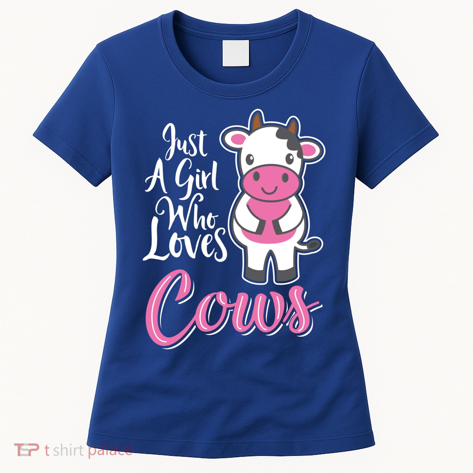 Funny Farming Farm Just A Girl Who Loves Cows Gift Women's T-Shirt