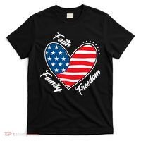 Faith Family Freedom 4th Of July Patriotic T-Shirt thumb 0