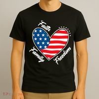 Faith Family Freedom 4th Of July Patriotic T-Shirt thumb 3