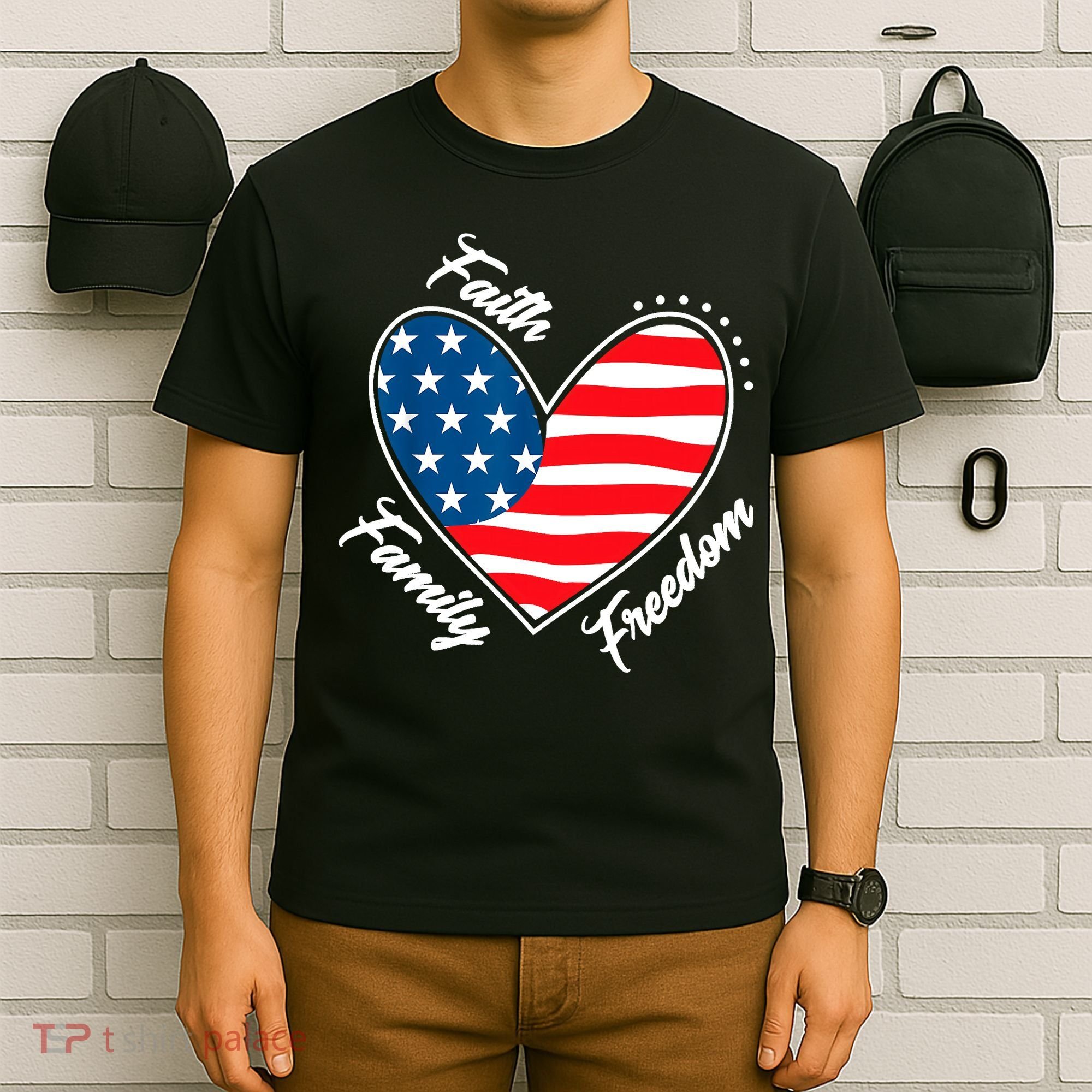 Faith Family Freedom 4th Of July Patriotic T-Shirt