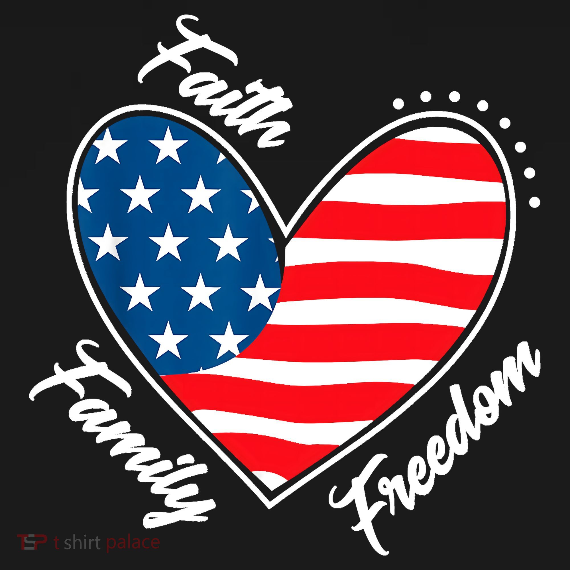 Faith Family Freedom 4th Of July Patriotic T-Shirt