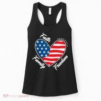 Faith Family Freedom 4th Of July Patriotic Women's Tank Top thumb 0