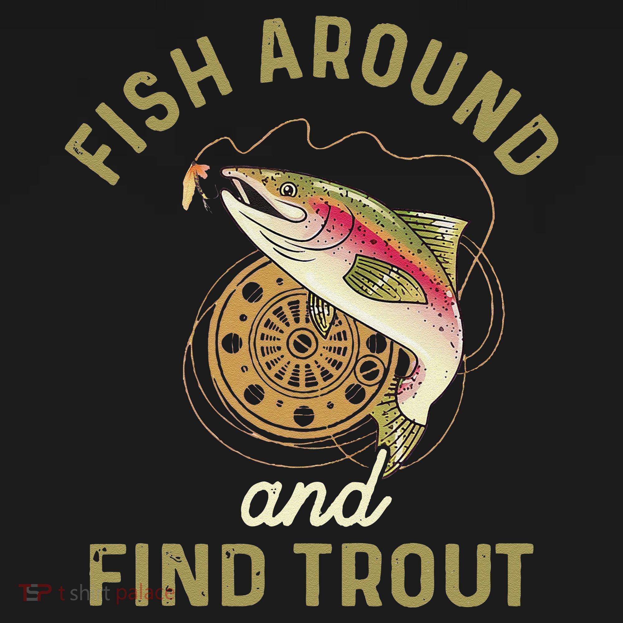 Funny Fishing Fish Around And Find Trout Ornament