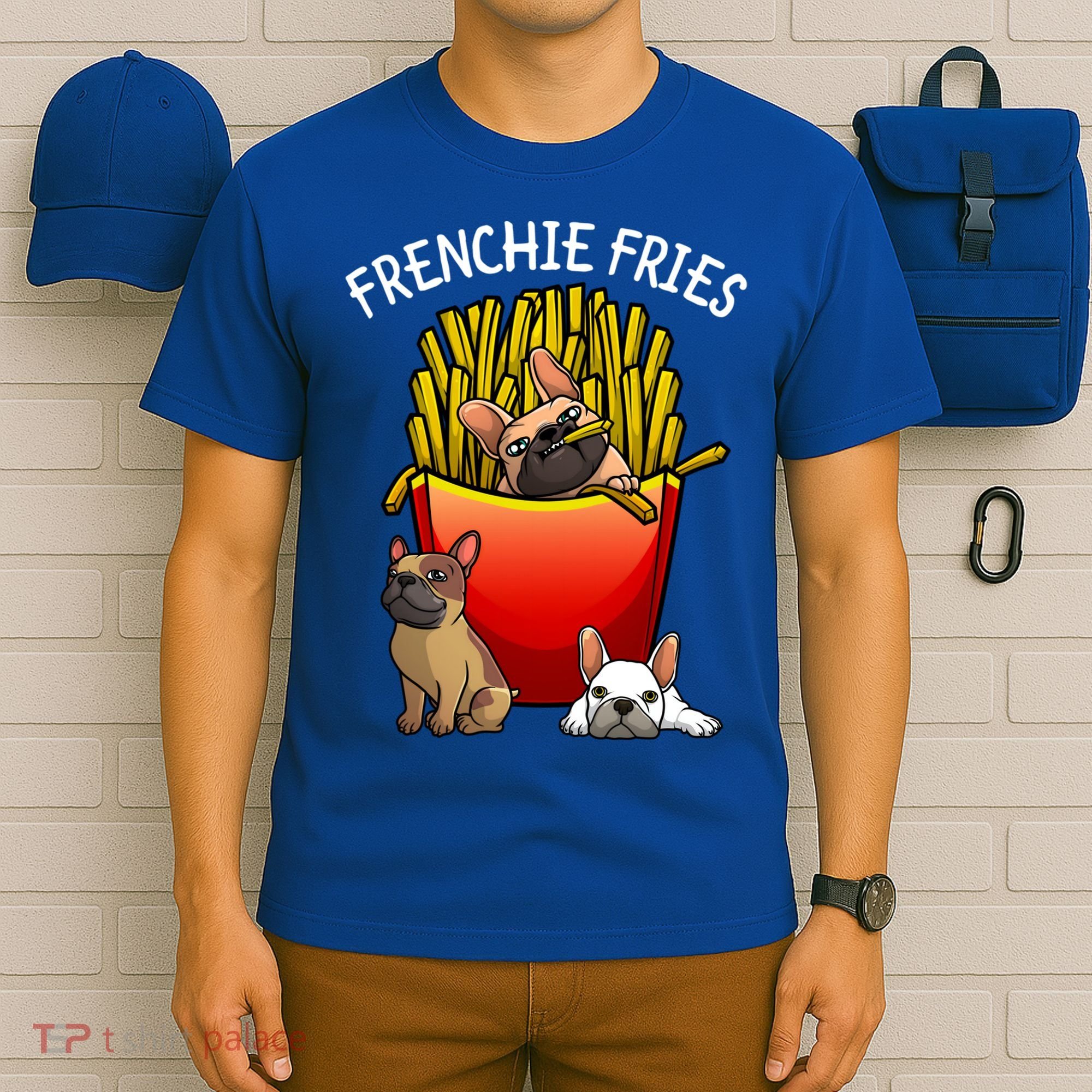Funny Frenchie Fries French Bulldog Lover Gift T-Shirt