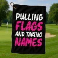 Flag Football Golf Towel thumb 1