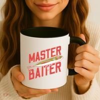 Funny Fishing Fisherman Master Baiter Coffee Mug thumb 3