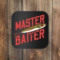 Funny Fishing Fisherman Master Baiter Coaster thumb 0