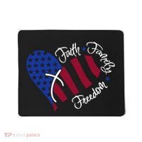 Faith Family Freedom USA Heart Mousepad thumb 0