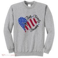 Faith Family Freedom USA Heart Sweatshirt thumb 0