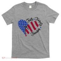 Faith Family Freedom USA Heart T-Shirt thumb 0