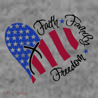 Faith Family Freedom USA Heart Women's Tank Top thumb 5