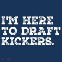 Funny Fantasy Football Draft Party Im Here To Draft Kickers Gift Beanie thumb 2