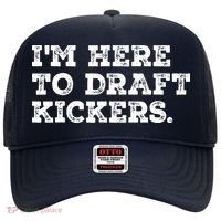 Funny Fantasy Football Draft Party Im Here To Draft Kickers Gift Hat thumb 0