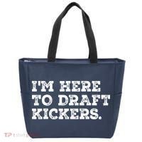 Funny Fantasy Football Draft Party Im Here To Draft Kickers Gift Tote Bag thumb 0