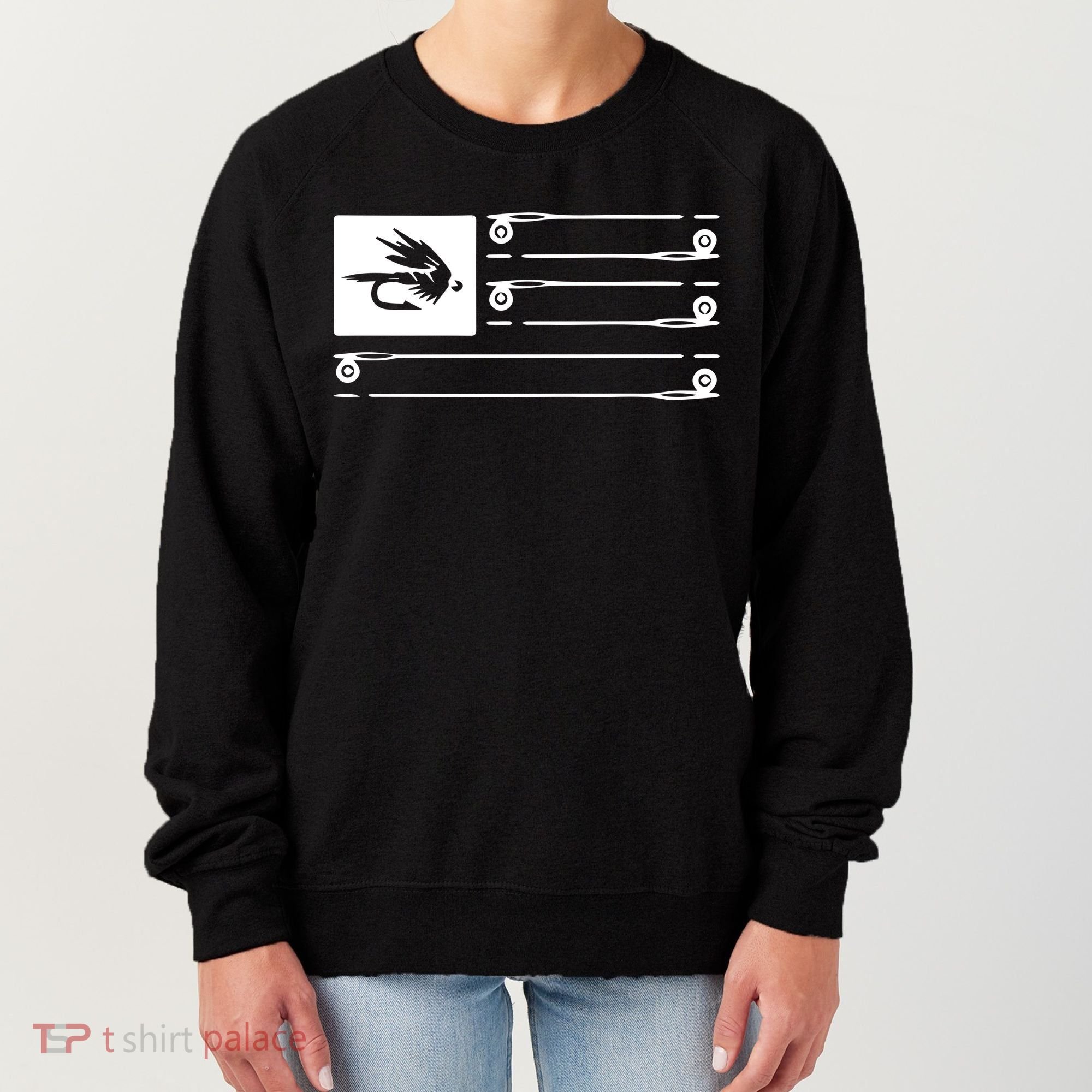 Fly Fishing Flag Women's Sweatshirt
