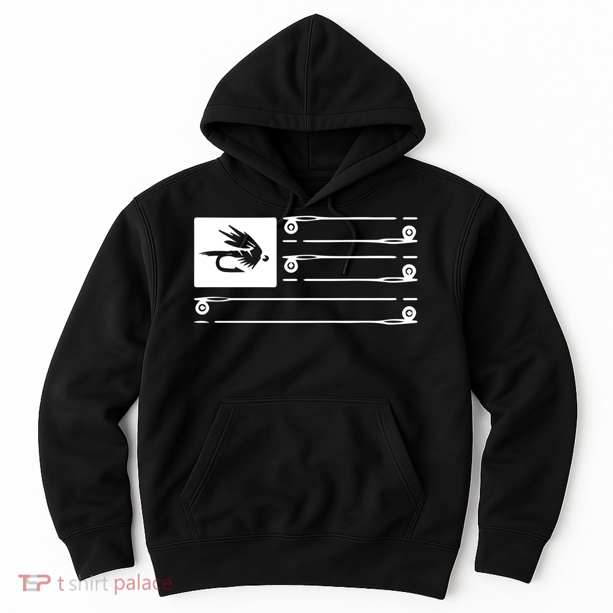 Fly Fishing Flag Hoodie