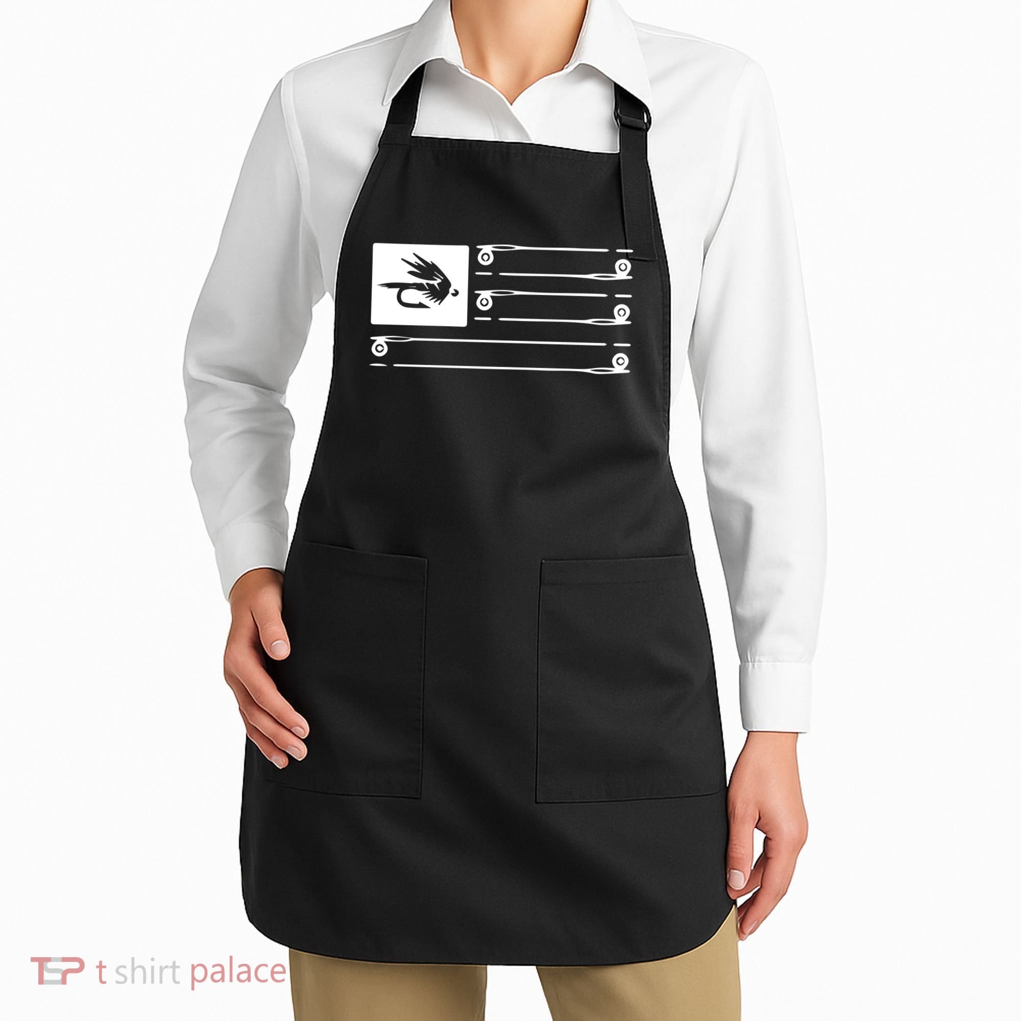 Fly Fishing Flag Apron