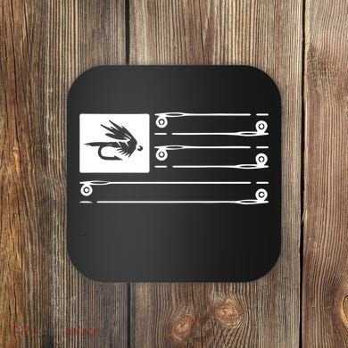 Fly Fishing Flag Coaster
