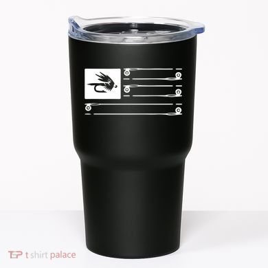Fly Fishing Flag Tumbler