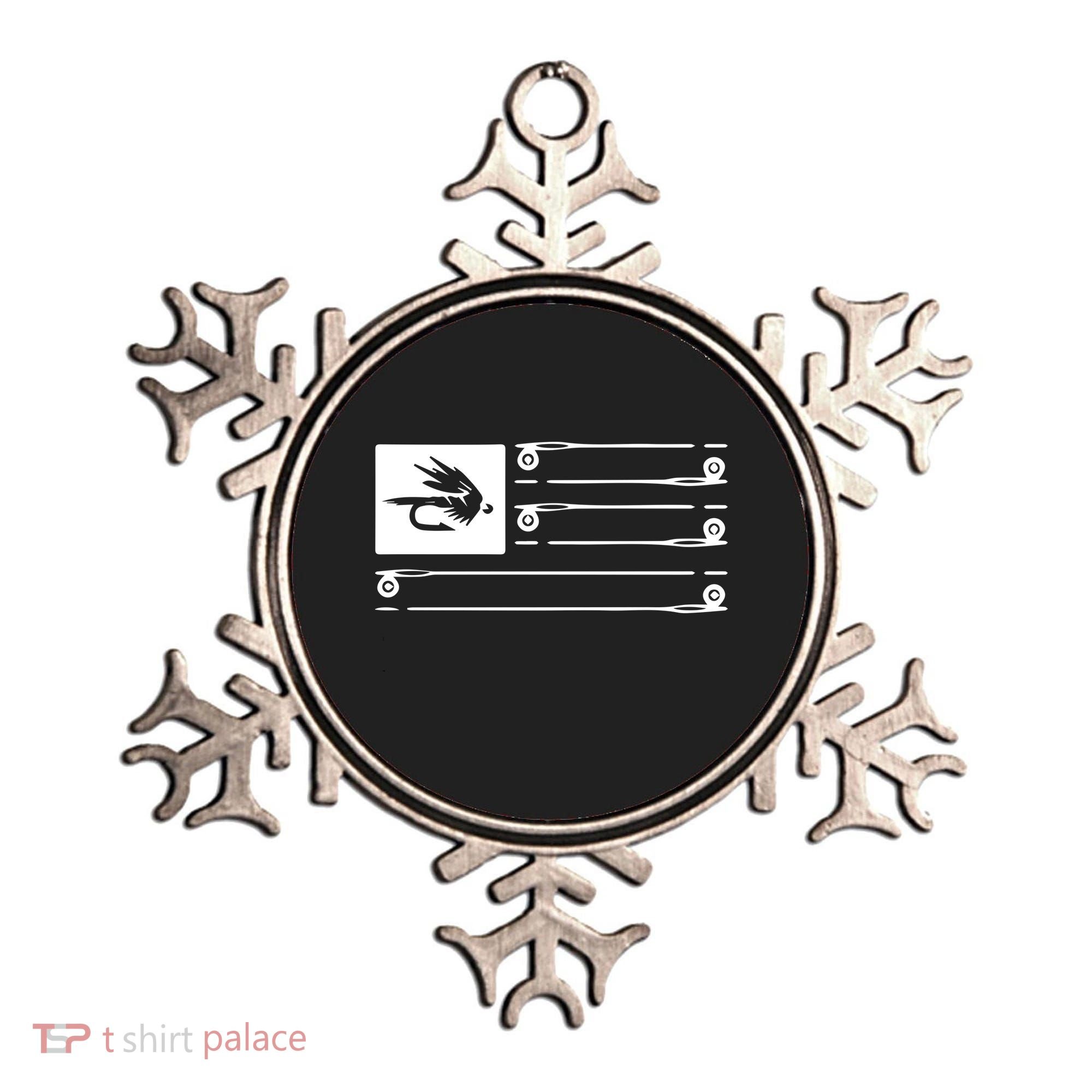 Fly Fishing Flag Ornament