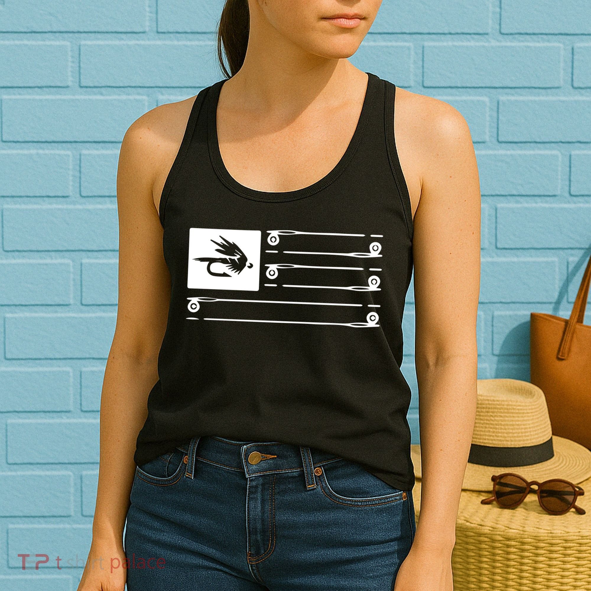 Fly Fishing Flag Women's Tank Top