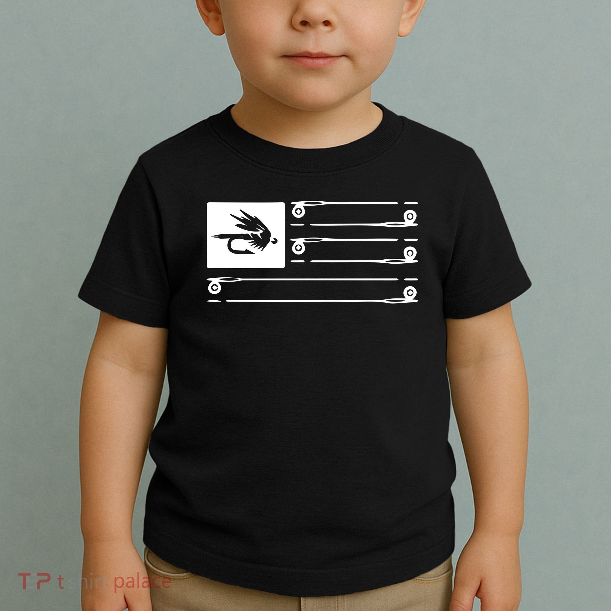 Fly Fishing Flag Toddler T-Shirt