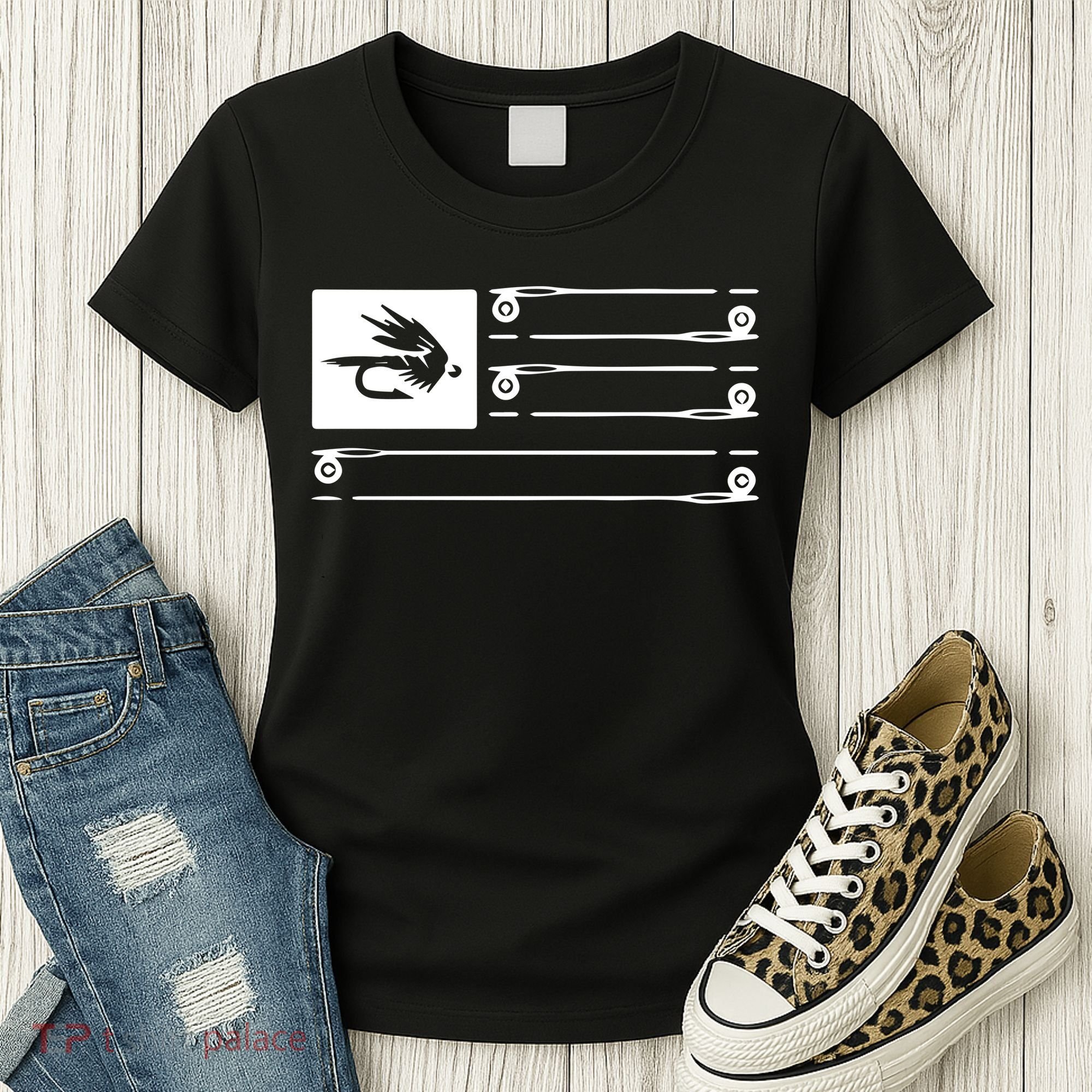 Fly Fishing Flag Women's T-Shirt