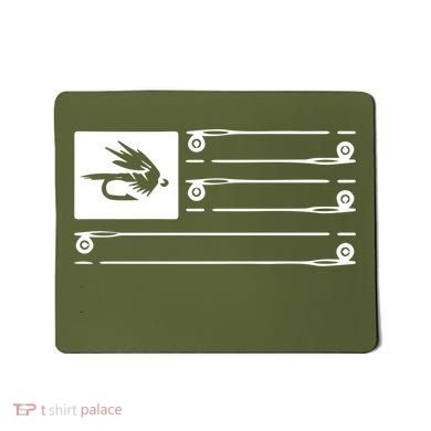 Fly Fishing Flag Mousepad