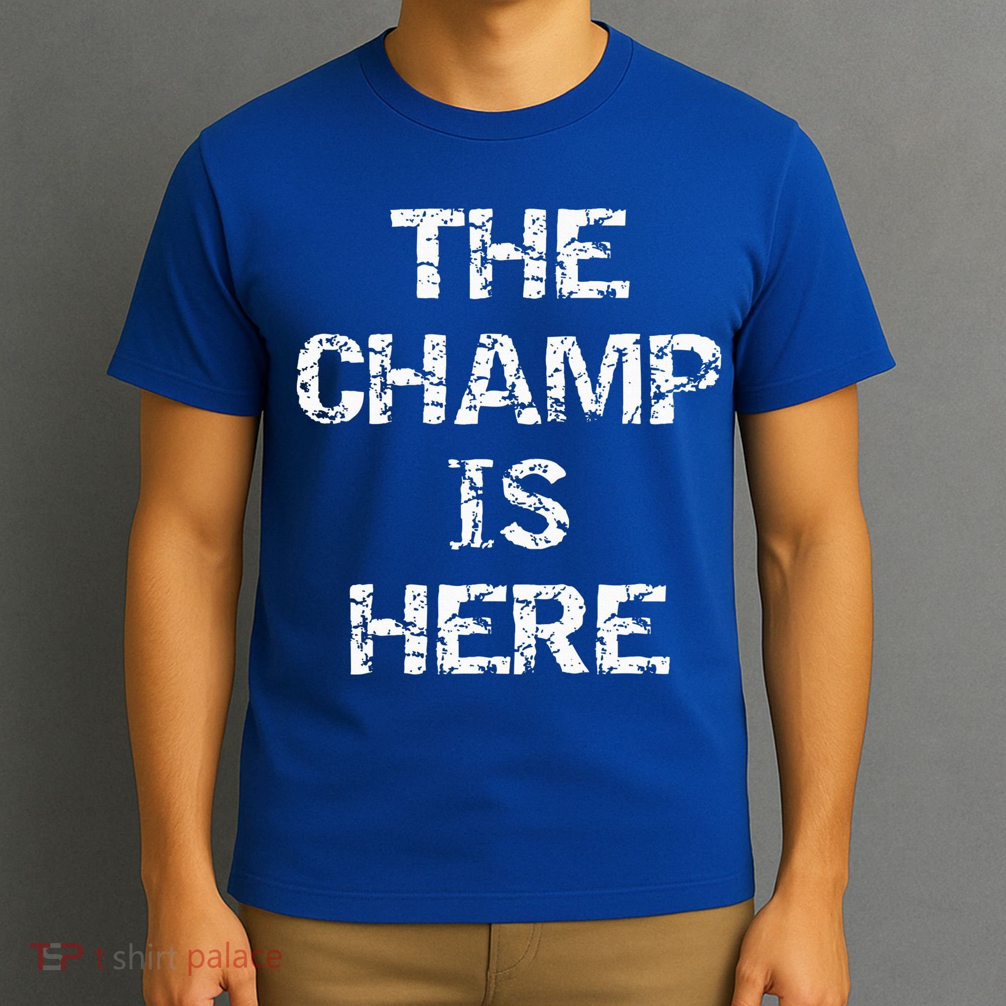 Funny Fantasy Football Championship Trophy The Champ Is Here T-Shirt