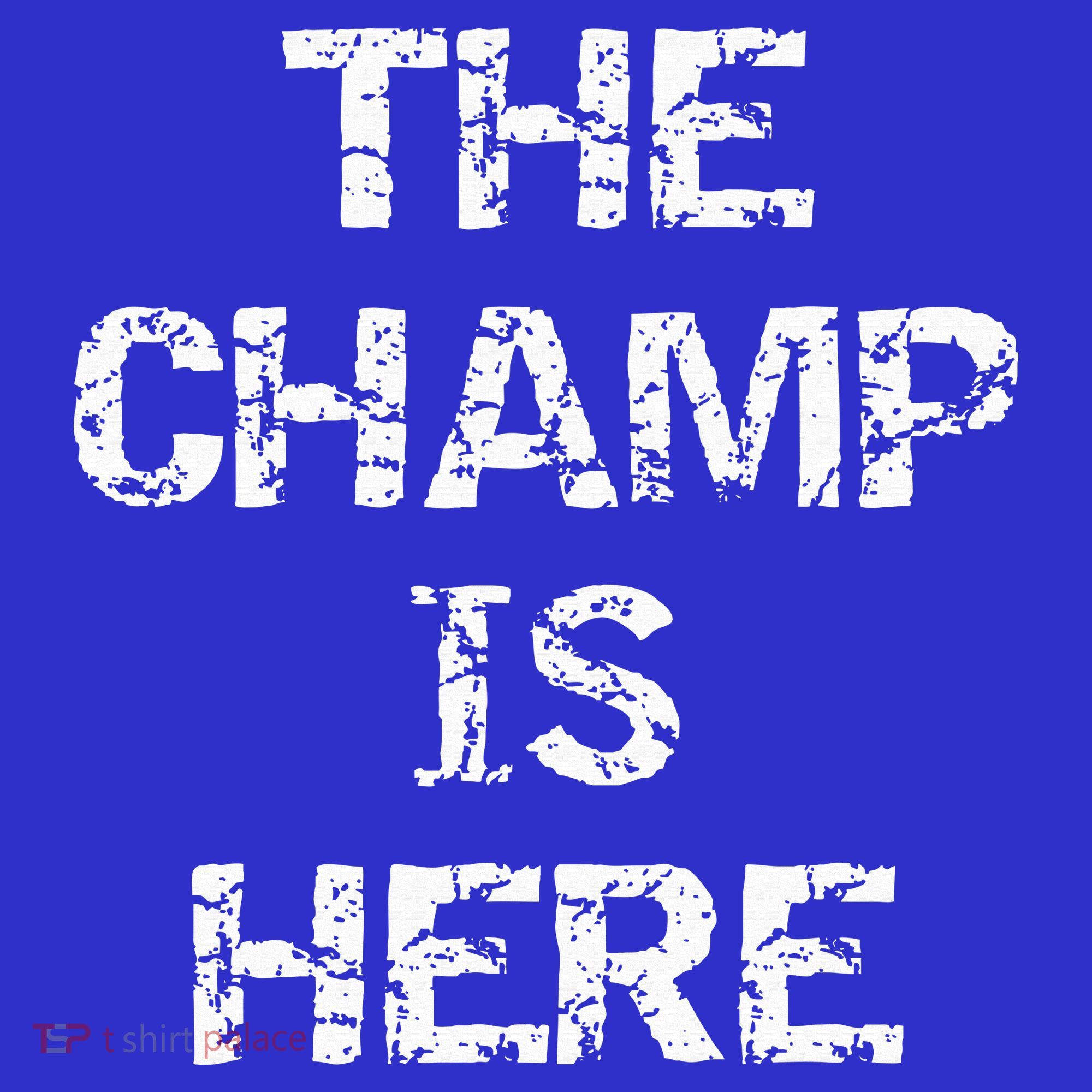 Funny Fantasy Football Championship Trophy The Champ Is Here T-Shirt