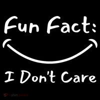 Funny Fun Fact I Don't Care Sarcastic Mousepad thumb 1
