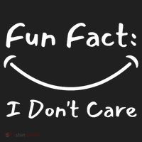 Funny Fun Fact I Don't Care Sarcastic Hat thumb 2