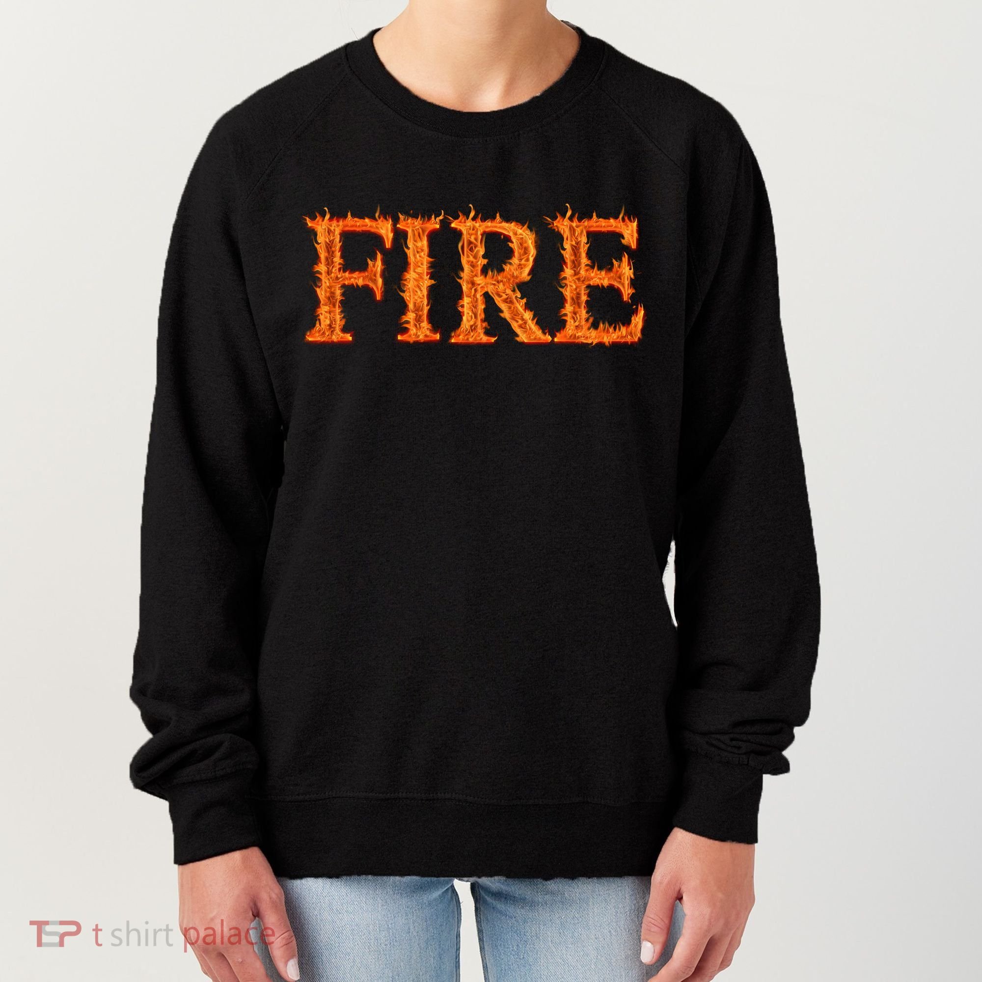 Flaming Fire Women's Sweatshirt
