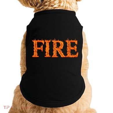 Flaming Fire Doggie Tank