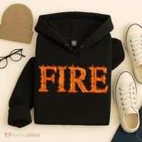 Flaming Fire Hoodie thumb 4