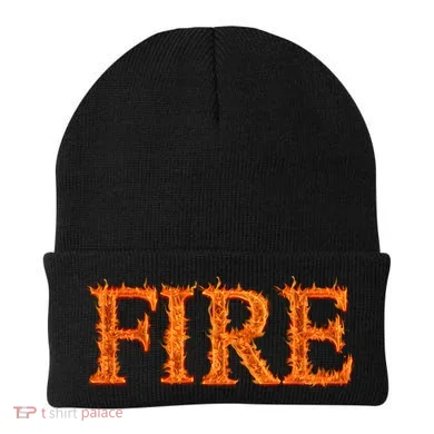 Flaming Fire Beanie