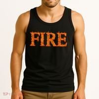 Flaming Fire Tank Top thumb 3