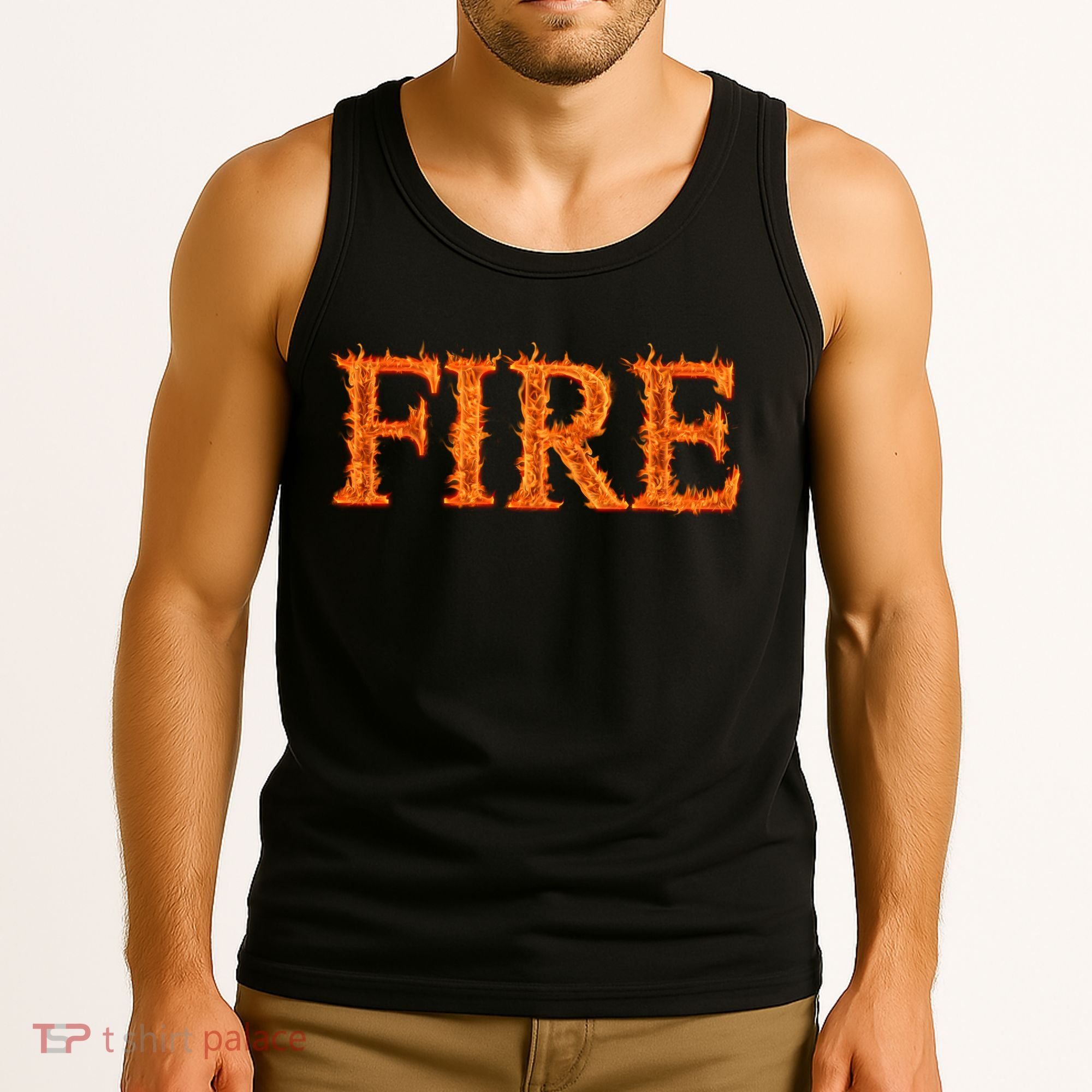 Flaming Fire Tank Top