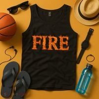 Flaming Fire Tank Top thumb 4
