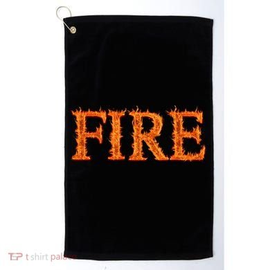 Flaming Fire Golf Towel
