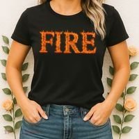 Flaming Fire Women's T-Shirt thumb 2