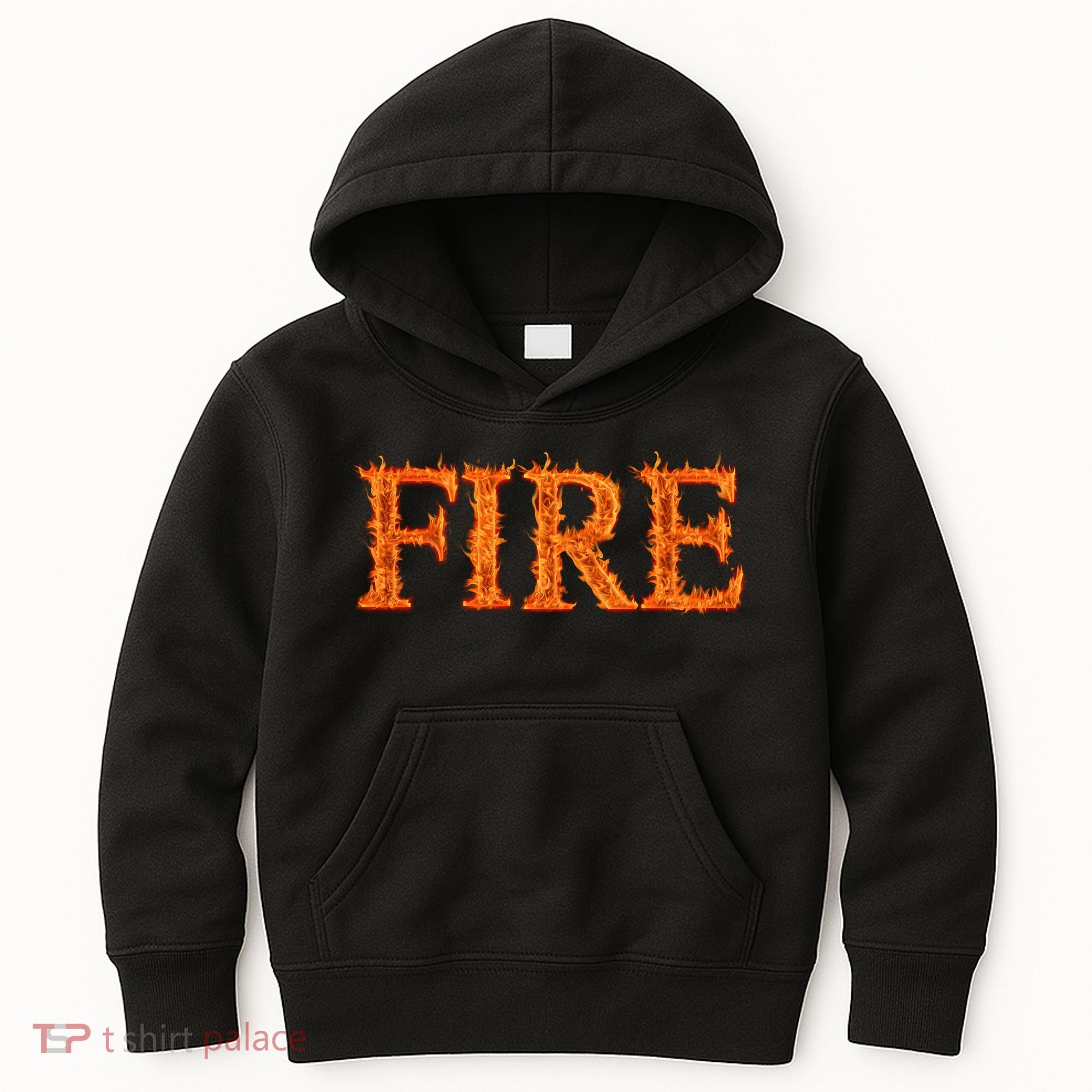 Flaming Fire Kids Hoodie