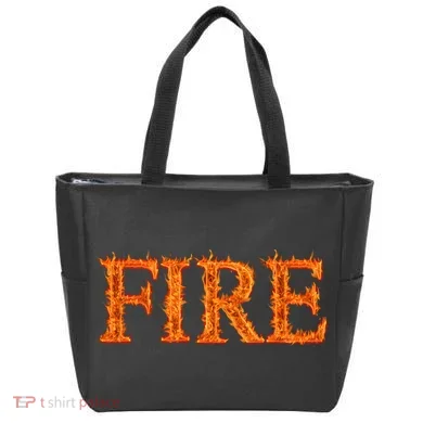 Flaming Fire Tote Bag