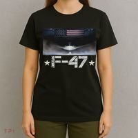 Funny F47 Fighter Jet Trump F 47 Jet Fighter Aircraft T-Shirt thumb 4