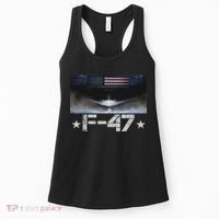 Funny F47 Fighter Jet Trump F 47 Jet Fighter Aircraft Women's Tank Top thumb 0