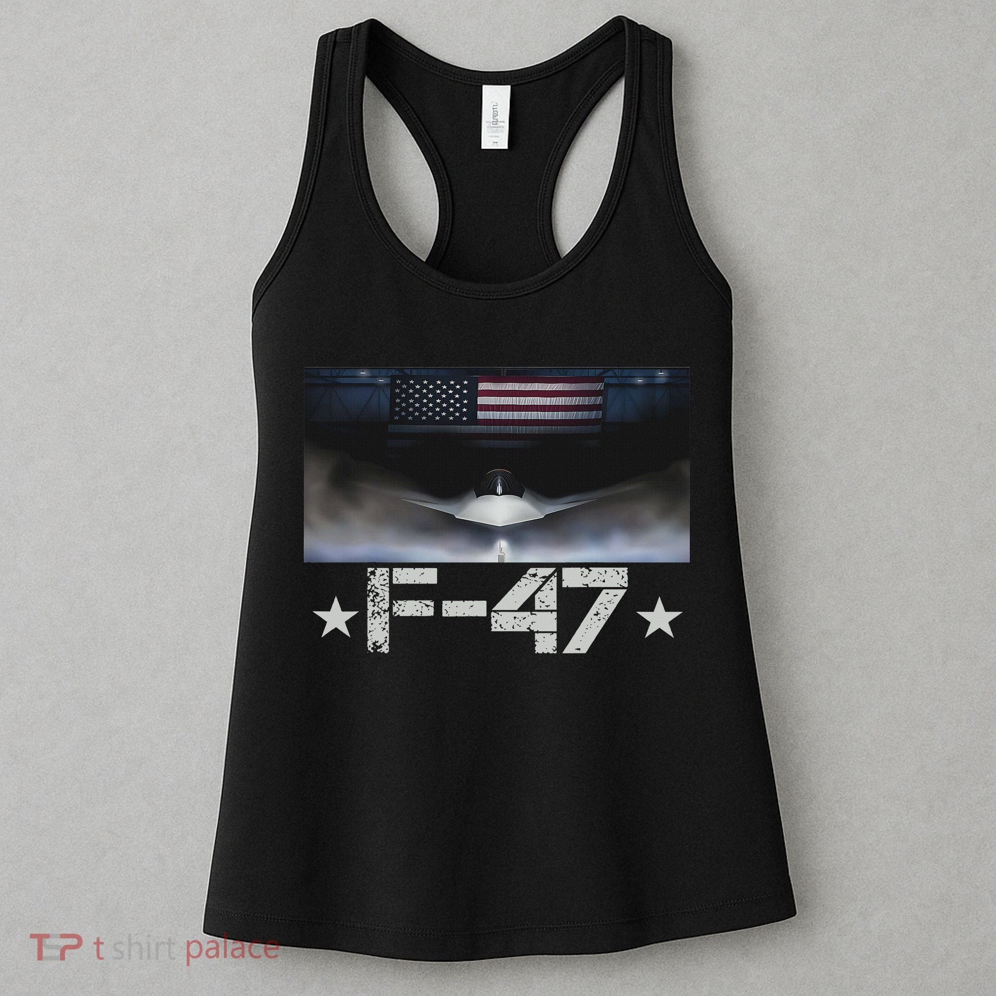 Funny F47 Fighter Jet Trump F 47 Jet Fighter Aircraft Women's Tank Top